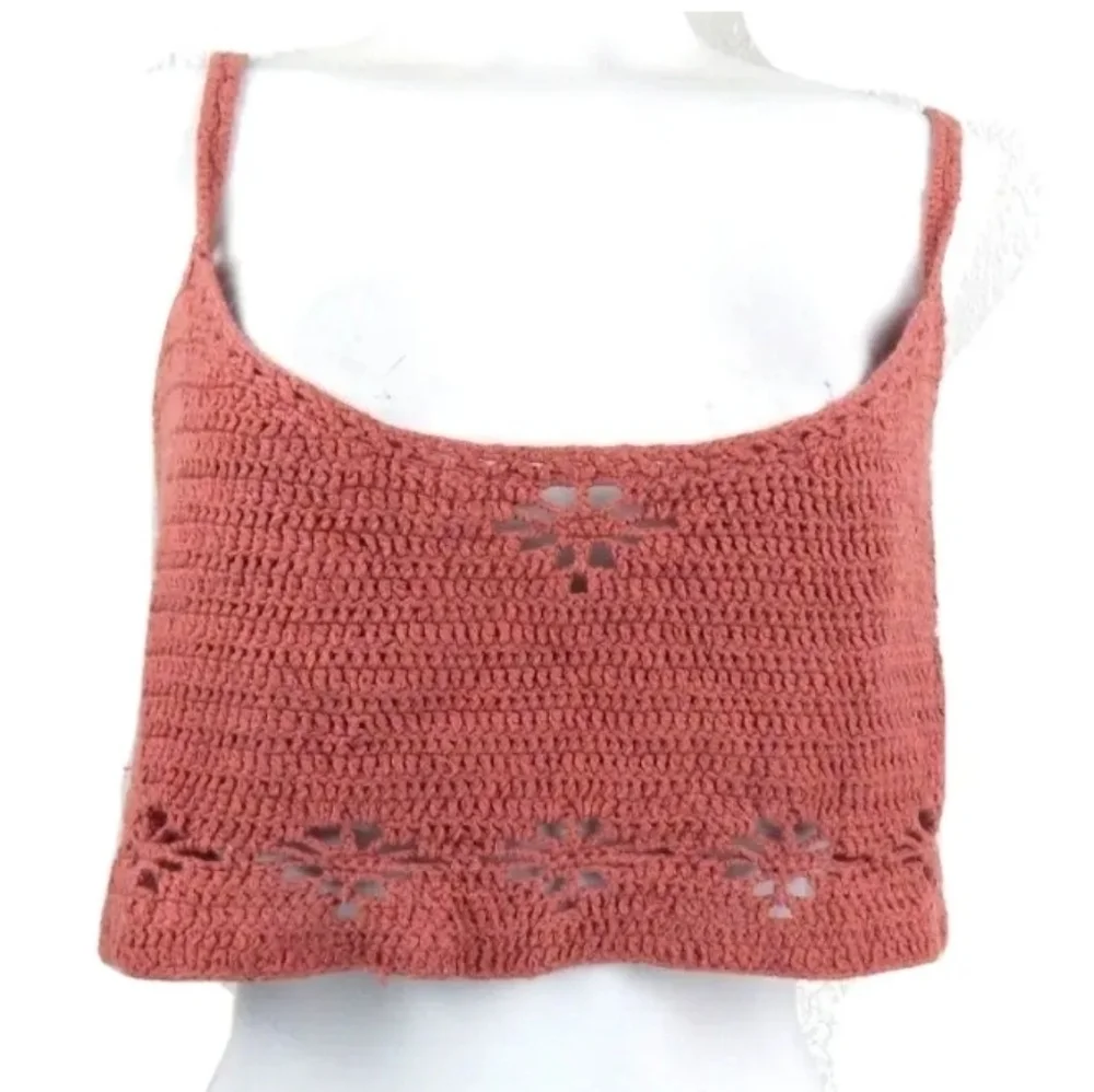 Free People Berkinette Crochet Crop Tank